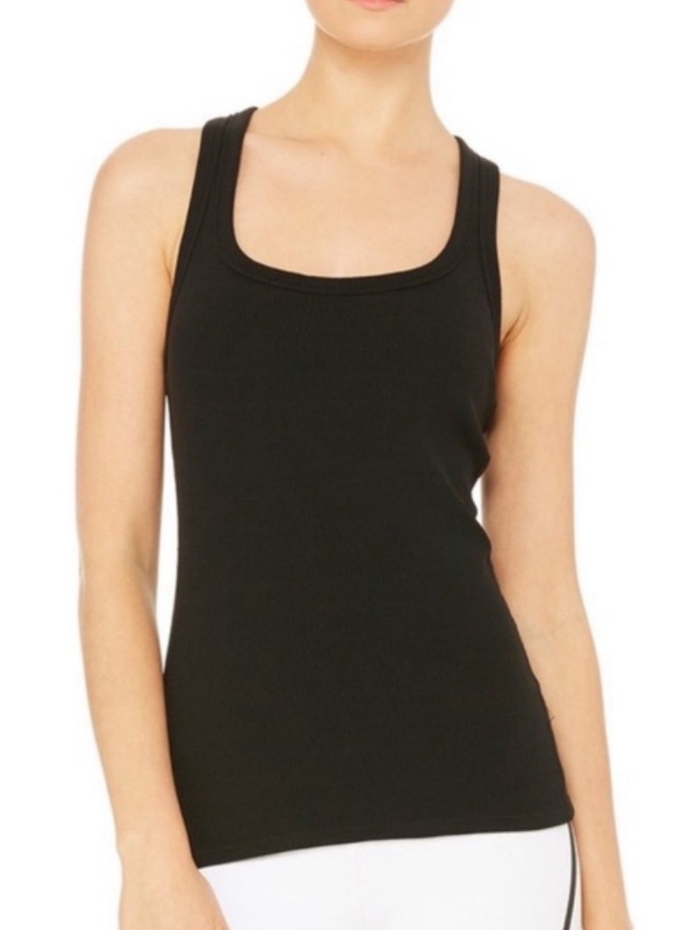 Alo Yoga Ribbed Racerback Tabk - Picture 2 of 4